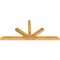 Ekena Millwork Saratoga Rough Sawn Timber Gable Bracket, Western Red Cedar, 84"W x 38"H x 4"D x 4"F, 11/12 Pitch GBW084X38X0404SAR00RWR - alternate 5